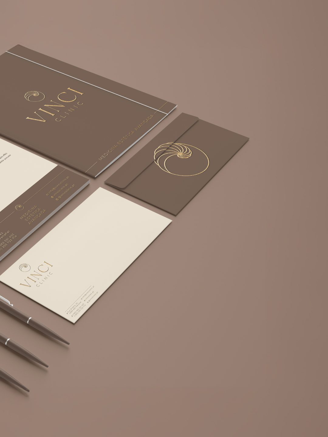 identidade visual logotipo vinci clinic design bydianasouza