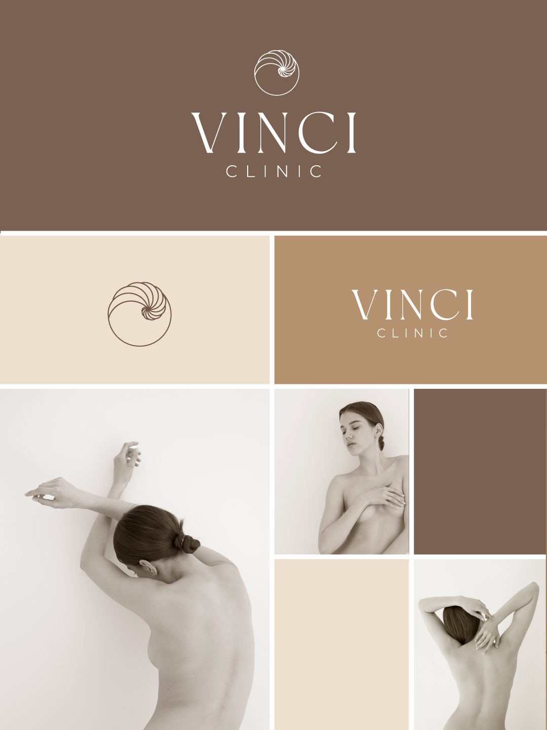 identidade visual logotipo vinci clinic design bydianasouza